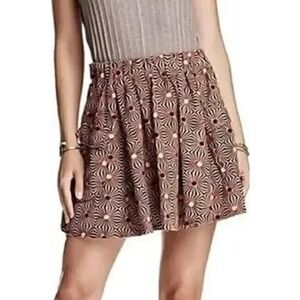 Free People so much sun mini skirt brown cargo pockets women's size small‎ boho
